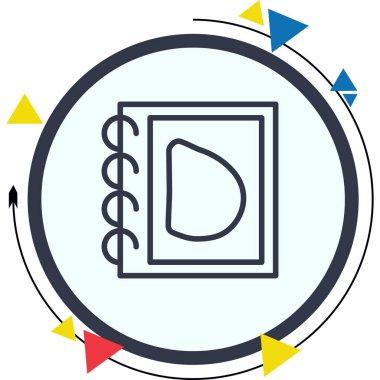 Büyük harf D web simgesi vektör illüstrasyonu