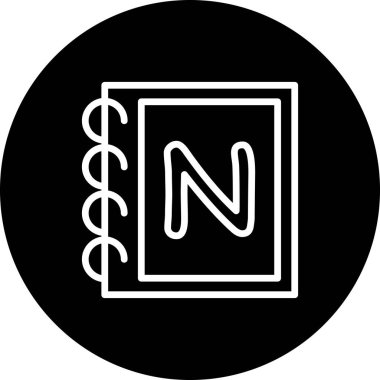 Büyük harf N Yenilikçi Minimum Ürün Tasarımı Düzeni