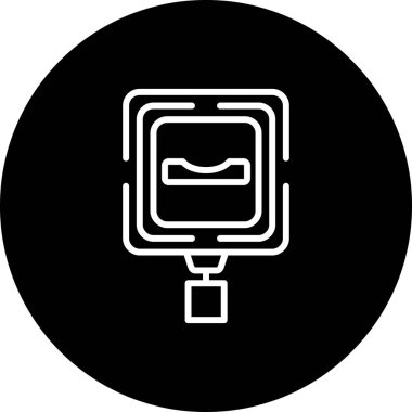 Dip Modern Dengeli Marka Vektörü Sembolü