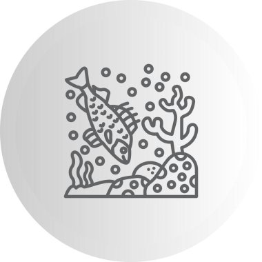 Perch web simgesi vektör illüstrasyonu