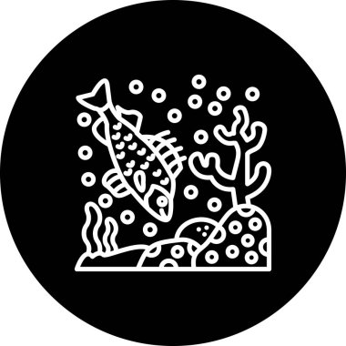 Perch web simgesi vektör illüstrasyonu