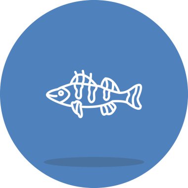 Walleye Web simgesi vektör illüstrasyonu