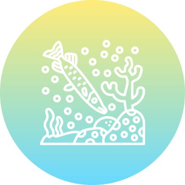 Kuzey Pike simge vektör illüstrasyon tasarımı