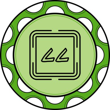 Seventy Seven  web icon vector illustration