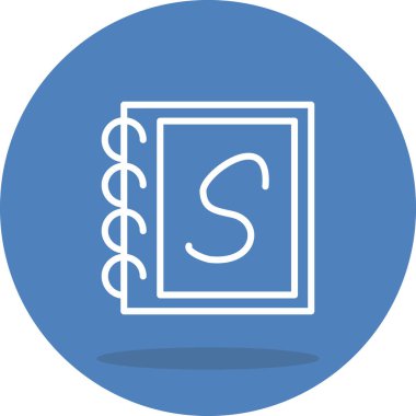 Küçük harf S web simgesi vektör illüstrasyonu