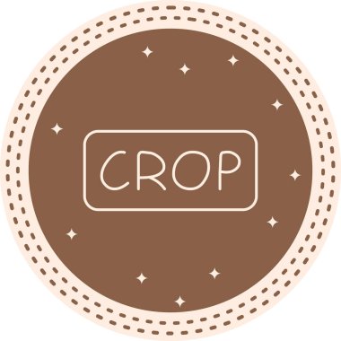 Kırpma web simgesi vektör illüstrasyonu