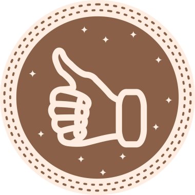 Beyaz Arkaplanda İzole Edilmiş Modern Satır Simgesi Başparmakları  