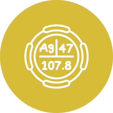 Gümüş Web simgesi vektör illüstrasyonu