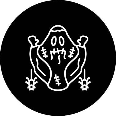 vector modern illustration of Ghost web icon