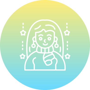 Kadın Premium Dijital Tasarım Sembolü