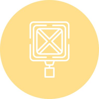 Yol Kapalı Ağ ikonu vektör illüstrasyonu