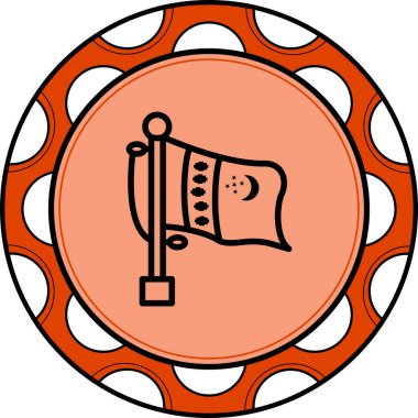 Türkmenistan simgesinin ulusal bayrağı, tasarım ögesi