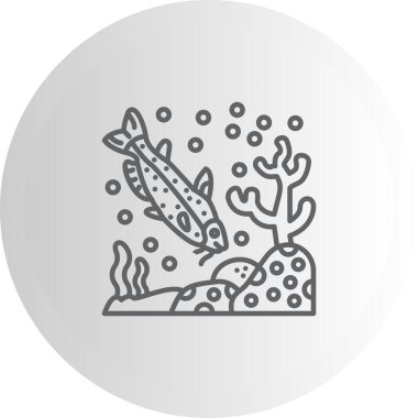 Catfish web simgesi vektör illüstrasyonu