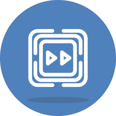 Hızlı İleri Ayırt Edilmiş Modern Dijital Tasarım Elemanı