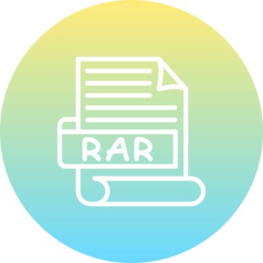 RAR Kalın Eşsiz Web Grafik Çizimi