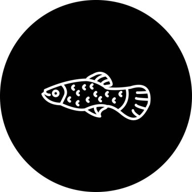 Molly web simgesi, vektör illüstrasyonu