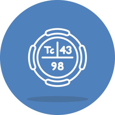 Teknik sembol, periyodik tablonun kimyasal elementi, vektör simgesi