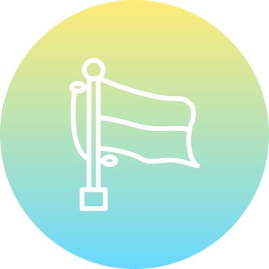 Bayrak Monako Yaratıcı Fonksiyonel Web Grafik Sembolü