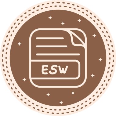 ESW Dosya Dinamik Yaratıcı Dijital Grafik Şekli