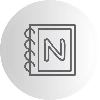 Büyük harf N Yenilikçi Modern Yaratıcı Grafik Özelliği