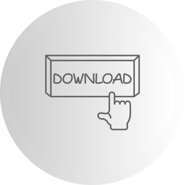 Parmak Tuşu Yüksek Çözünürlüklü Minimum Vektör Tasarımı İndir