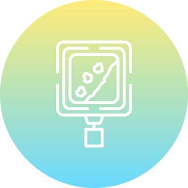 Düşen Kayalar Rafine Edilmiş Zarif Vektör Sanat Nesnesi