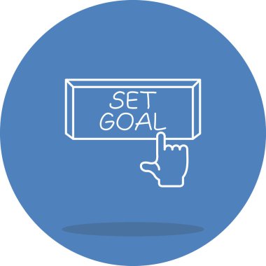 Hedef Web simgesi vektör illüstrasyonunu ayarla