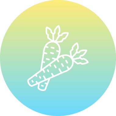 Havuç Yaratıcı Minimum Vektör Sanatı Özelliği