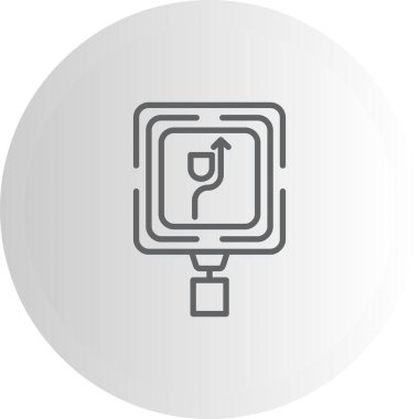 Sağ Web simgesi vektör illüstrasyonunu koru