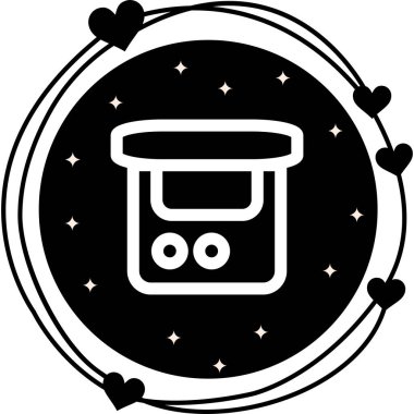 arşiv web simgesi vektör illüstrasyonu