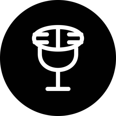 mikrofon web simge vektör çizim