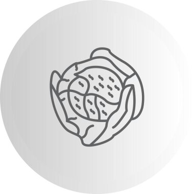 Lahana Ağı simgesinin vektör illüstrasyonu