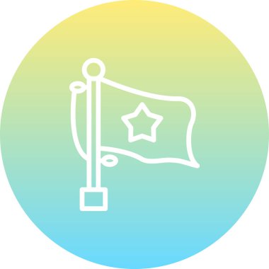 Flag Somali Premium Minimum Düz Vektör İllüstrasyonu