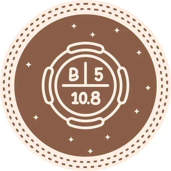 Boron sembolü, periyodik tablonun kimyasal elementi, vektör simgesi