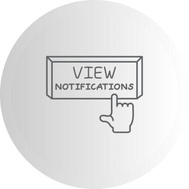 Bildirimleri Görüntüle Simge Tasarımı