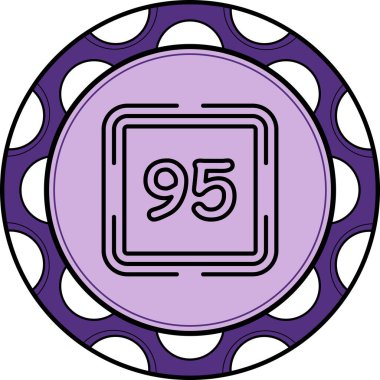 Doksan beş web simgesi vektör illüstrasyonu