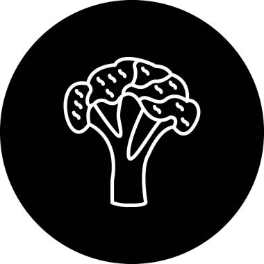Brokoli web simgesi vektör çizimi