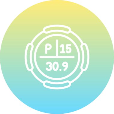 Fosfor Kimyasal Element Basit Simge, Vektör