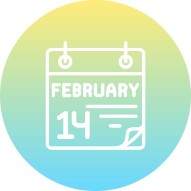 14 Şubat Yüksek Çözünürlüklü Sanat Sembolü