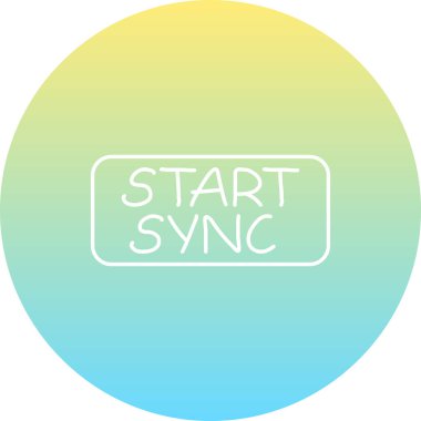 İnce Düğmeyi Uygula Modern Dengelenmiş Markalaştırma Vektörü Sembolünü Başlat