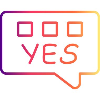 Sohbet Simgesi vektör çizimi tasarımı