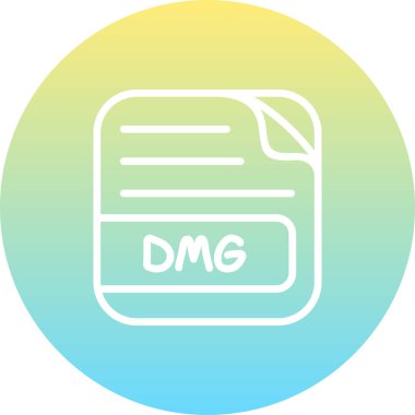 DMG Dosyası Eşsiz Düz Dijital Nesne Tasarımı