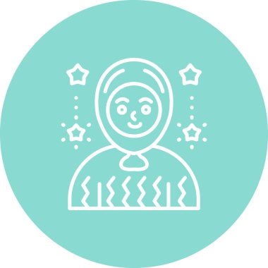 Gülümseyen kişi rahat bir kazak giyiyor.