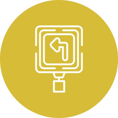 Yüksek Çözünürlüklü Sola Döndür Grafik Elementi