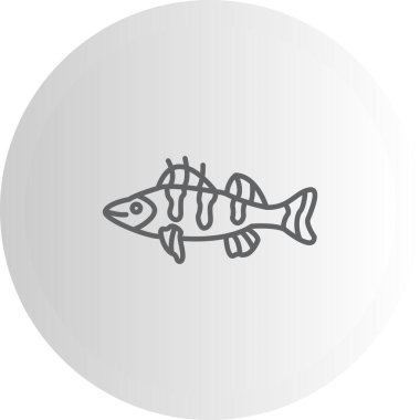 Walleye Web simgesi vektör illüstrasyonu