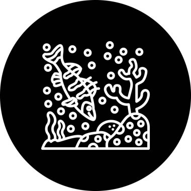 Walleye Web simgesi vektör illüstrasyonu