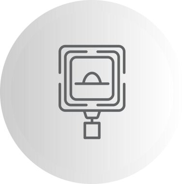 Hız Hump web simgesi vektör illüstrasyonu