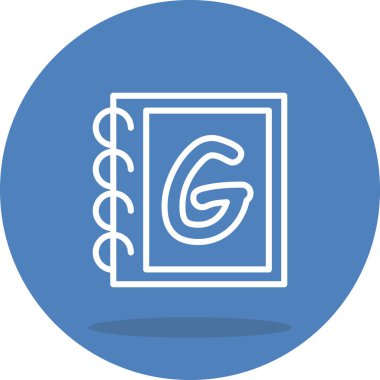 Büyük harf G Yenilikçi Modern Yaratıcı Grafik Özelliği