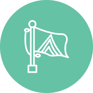 Bayrak St Lucia Eşsiz Soyut Damgalama Grafik ŞekliName