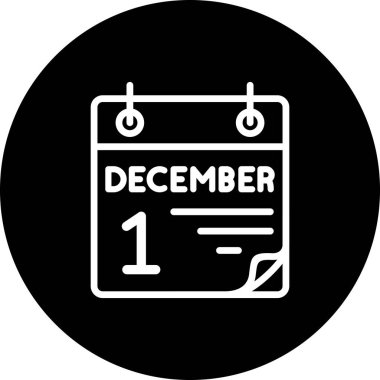 1 Aralık Zarif Vektör Sanat Nesnesi